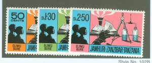 Zanzibar #349-351 Mint (NH) Single (Complete Set)