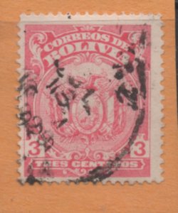 Bolivia  Scott # 186  used    Single