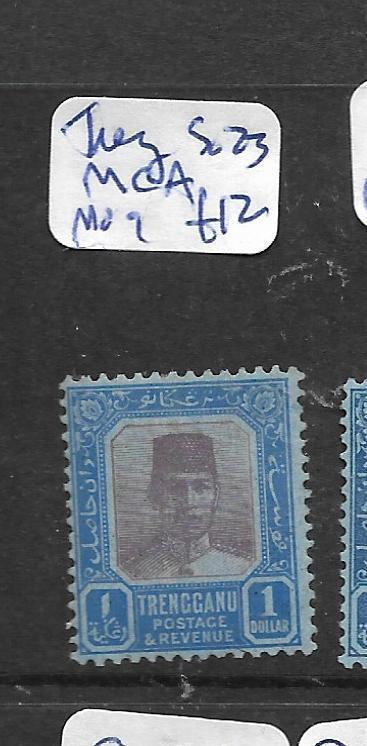 MALAYA TRENGGANU (P2301B) SULTAN $1.00 SG 23  MOG