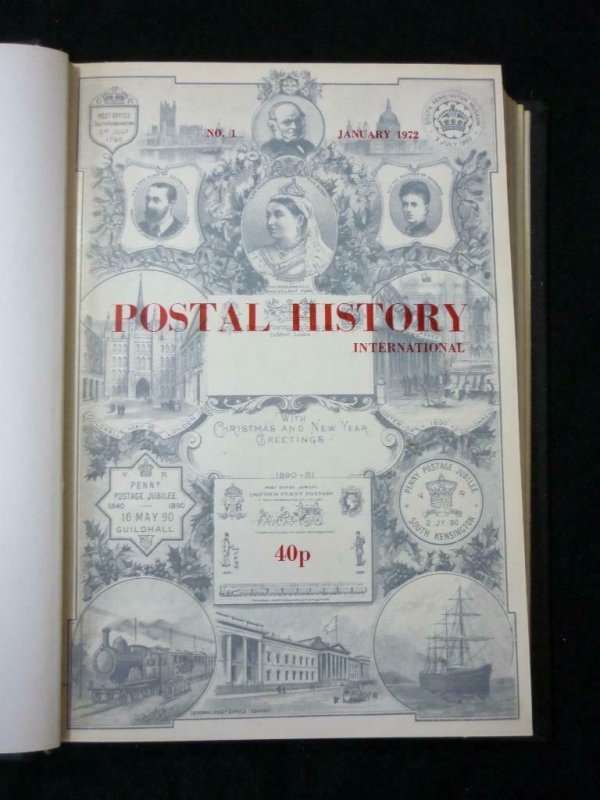 POSTAL HISTORY INTERNATIONAL No's 1-12 JAN-DEC 1972 BOUND 