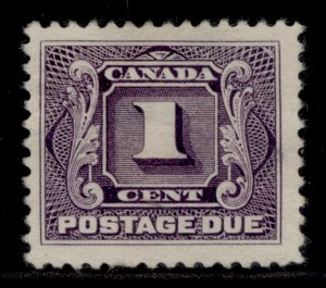 CANADA EDVII SG D1, 1c dull violet, UNUSED. Cat £10.