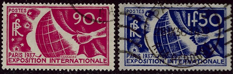 Elusive French SC #319-320 Used F-VF SCV $11.50...win a Bargain!