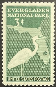Scott #952 1947 3¢ Everglades National Park MNH OG XF/Superb