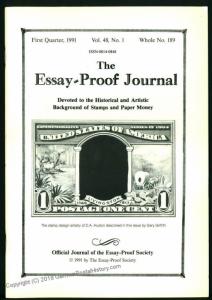 Essay-Proof Journal No189 CA Huston Designs PDR Die Proofs 44687