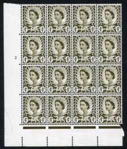 XW8d 4d Olive Sepia No Wmk 1 Violet Phos Band Cyl 2 No Dot Block 16 