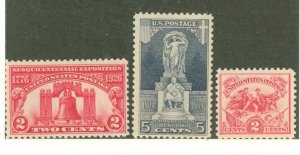 United States #627-629  Single (Complete Set)