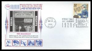 #3184e Women's Suffrage Panda FDC