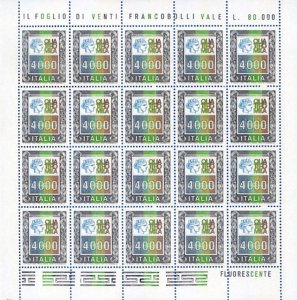 1978-79 High Values. 5 mini sheets.