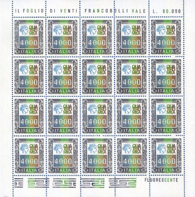 1978-79 High Values. 5 mini sheets.