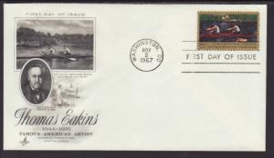US Thomas Eakins 1967 Artcraft U/A FDC BIN