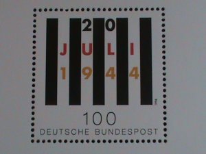 ​GERMANY-1994- 50TH ANNIVERSARY ATTEMPTED  ASSASSINATE HITLER-MNH S/S SHEET VF