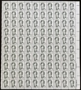 Scott 1861 THOMAS GALLAUDET Tagged￼ ￼Sheet of 100 US 20¢ Stamps MNH 1983