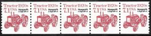 Sc 2127b  7.1¢ Tractor Bureau Precancel PNC/5 Plate #1, MNH