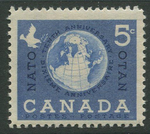 STAMP STATION PERTH Canada #384 Globe and Dove 1958 MNH CV$0.35