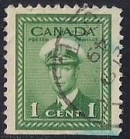 Canada #249 1 cent King George 6 VF used