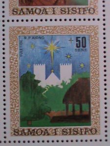 SAMOA  CHRISTMAS-VIRGIN AND THE CHILD PAINTING MNH S/S-  WE SHIP TO WORLD WIDE