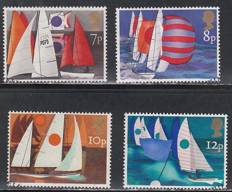 Great Britain# 745-748, Yacht Club Bicentennial, used, 1/2 Cat.