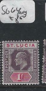 ST LUCIA  (P2705BB)  KE  1 D  SG 66   MOG 