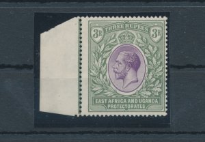 1921 East Africa and Uganda - Stanley Gibbons #73 - 3 Purple and Green - MNH**