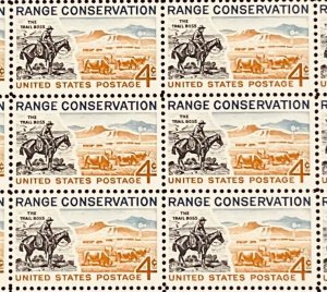 1176 Range Conservation MNH 4 c Sheet of 50 FV $2.00  1961