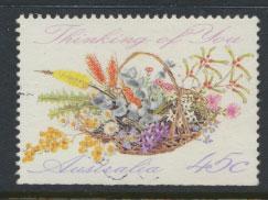 Australia SG 1318  Used - Greetings - Flowers bottom imperf