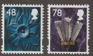 Great Britain Wales Scott# 29-30 SG# W104,110 2007 QEII MNH