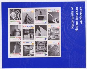 2005 Modern American Architecture 12 designs 37c sheet of 20 Sc 3910a-l MNH