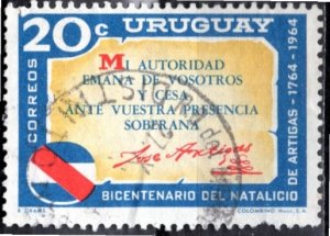 Uruguay; 1965; Sc. # 719;  Used Single Stamp