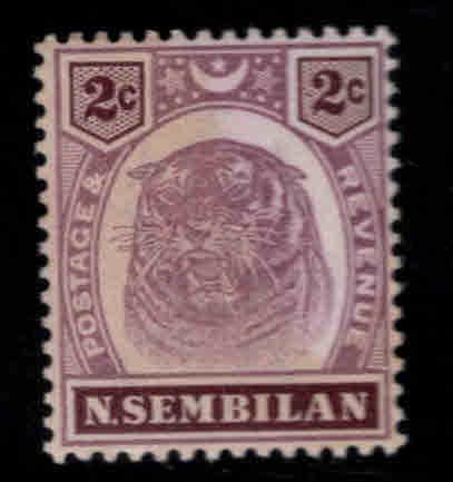 MALAYA Negri Sembilan Scott 6 Mint No Gum Tigers Head stamp