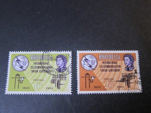 Rhodesia 1965 Sc 200,202 FU