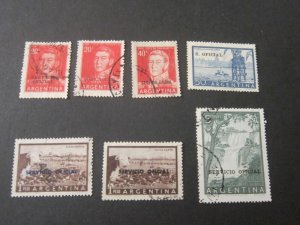 Argentina 1955 Sc O94-7,99-100,102 FU