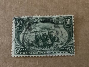 US #291 used single stamp Fine centering