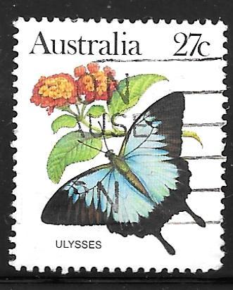 Australia 875: 27c Mountain Swallowtail (Papilio ulysses), used, VF