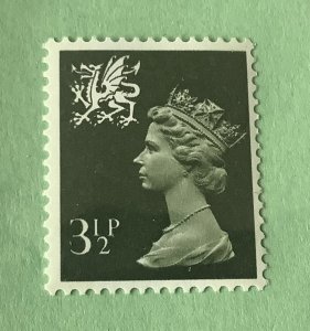 GB Wales & Monmouthshire 1971 Scott WMMH3 MNH- 3½p, QE II