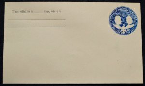 1893 US Sc. #U348 Columbian issue envelope, 1 cent mint, fair to good condition