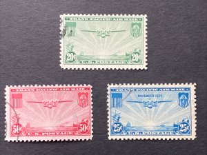 US Stamps-SC#  C20 - C22 -  Airmail - Used  - Sound - CV $7.75