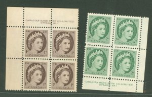 Canada #337-338 Mint (NH) Plate Block