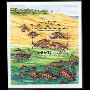 VANUATU 1992 - Scott# 581 S/S Turtles NH