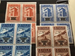 San Marino 1943 Propaganda mint never hinged stamps blocks A10461