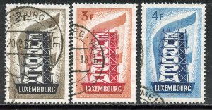 Luxembourg # 318-20, Used. CV $ 42.00