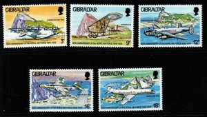 GIBRALTAR SG407/11 1978 60th ANNIV OF ROYAL AIR FORCE MNH