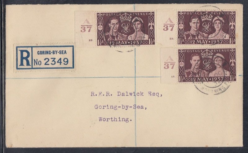 Great Britain Scott 234 FDC - 1937 Coronation Issue