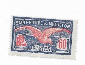 Saint Pierre and Miquelon #100 MH - CAT VALUE $1.40