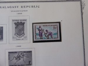 Malagasy Mostly MNH Stamp Collection on Scott Spec Album Pages