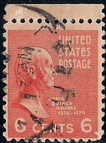 811 6 cent John Quincy Adams Stamp used F