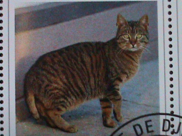 ​DJIBOUTI 2018-SC#1540- WORLD FAMOUS LOVELY CATS CTO SHEET VF LAST ONE