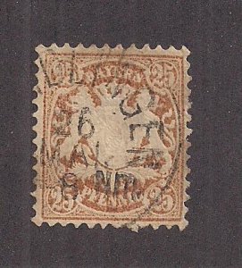 GERMAN STATES - BAVARIA SC# 43   FVF/U  1876