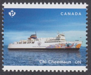 Canada  - #3388b Canadian Ferries Chi-Cheemaun - 2023(From Souvenir Sheet) - MNH