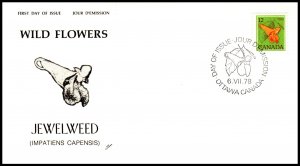 Canada 712 Flower U/A FDC