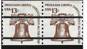 U.S. Scott #1618a MNH 13c  Pair Pre-cancelled Liberty Bell Stamps 2019 CV $12.00